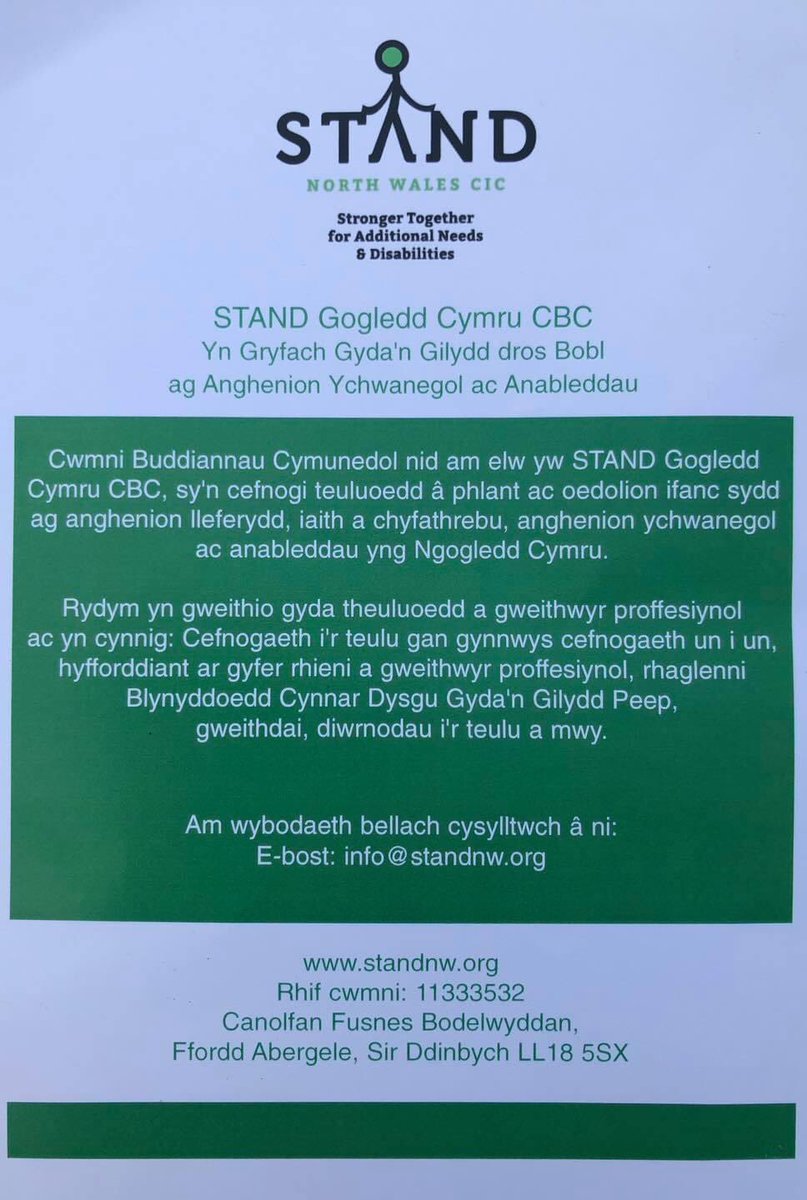 cic_nw's tweet photo. Stronger Together for Additional Needs and Disabilities in North Wales. Please can you share? Many thanks @TirMorfa @gog_FaCE @office_sdcp @FISFlintshire @KarenLennox2 @DenbsLibs @fs_maree @Ceribos @flintshirestart @actnforchildren @MarkIsherwoodMS https://t.co/shDQ0SwAUS