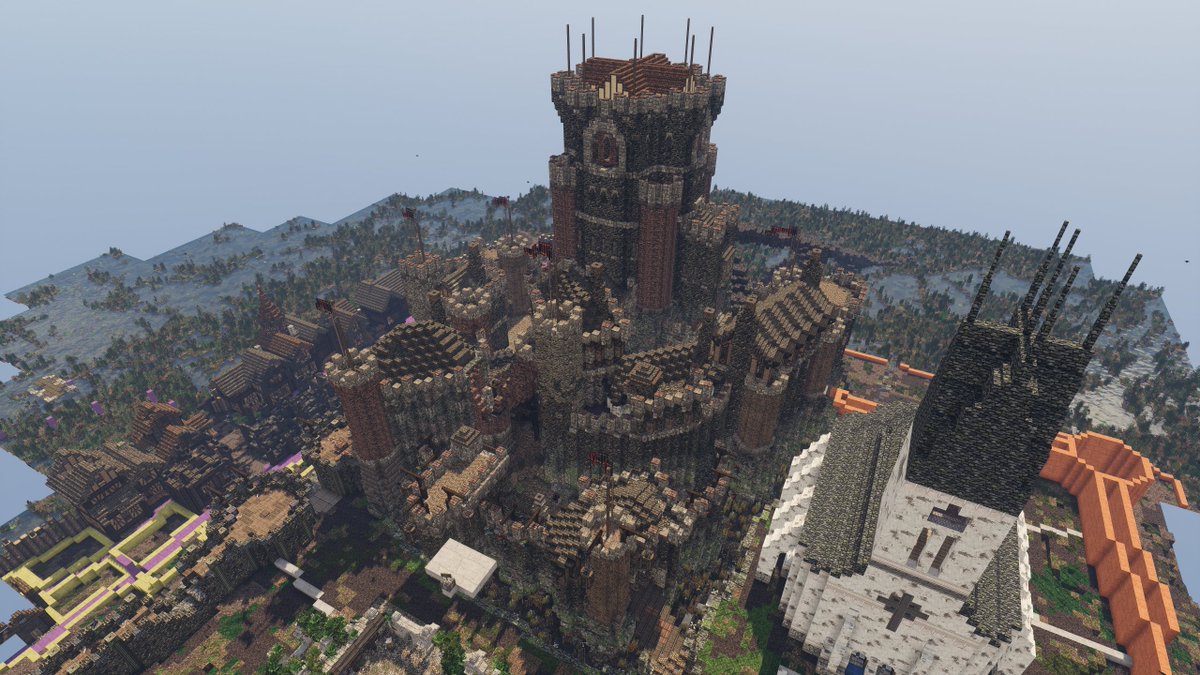 Been making a little progress on the Mirewood fortress recently. A lil speedbump playing Elite Dangerous with my bro, but I'll be back soon. The fortress is heavily damaged and the *unfinished* dried lava path up to the fortress entrance is lore specific. #WeAreConquest
