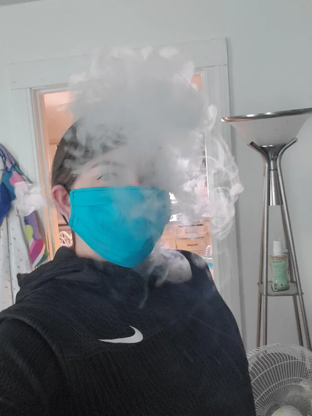 uncuckdbeliever's tweet photo. Wearing a mask stops droplets containing the virus from spreading by trapping the vapor in the mask and not allowing it to pass through. #mask #MaskUp https://t.co/aw3PiQrfrr