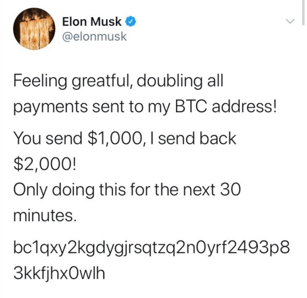 Dingue quand même ! Plusieurs centaines de personnes se sont fait avoir par  un scam à la cryptomonnaie via plusieurs importants comptes Twitter : Bill  Gates, Musk, Apple ... https://t.co/YYSnO1ksWA @zataz #CyberSecurity