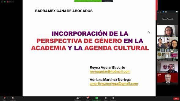 NormaPimentelMx's tweet photo. Excelente la sesión de esta tarde de la Comisión de Igualdad y Género @BMA_Abogados
Felicidades @EternodMayra por generar estos espacios urgentes de reflexión para avanzar en la inclusión. Gracias @HectorHerreraO3 por tu interés y acciones a favor de las abogadas #SomosHeForShe https://t.co/K8u8NzL3Mu