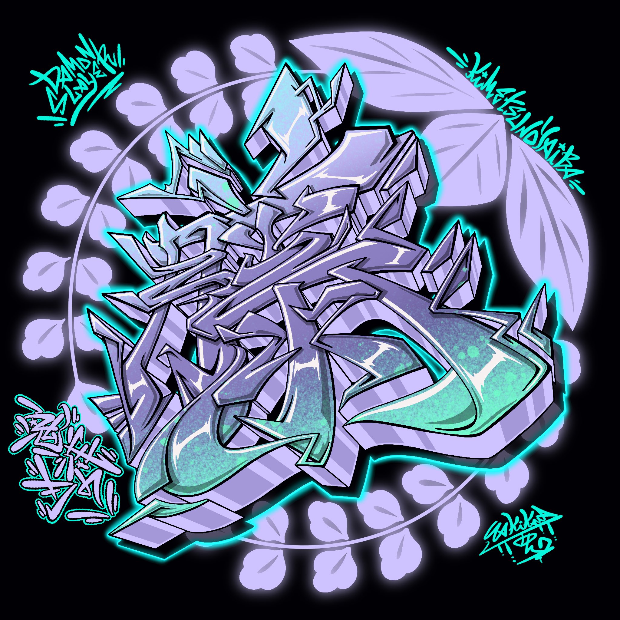 T Jol サブカル系グラフィティーライターなステッカー屋さん 藤 グラフィティ 映画までに4作品 良ければいいねrtお願いします 残り1作 藤 藤の花の家紋 鬼殺隊 鬼滅の刃 鬼滅の刃好きと繋がりたい 鬼滅の刃絵描きさんと繋がりたい 鬼滅