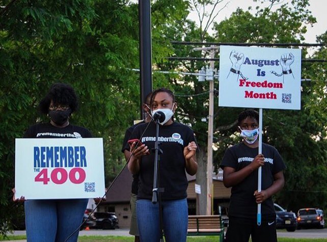 rememberthe400's tweet photo. Big thank you to all those who attended our Protest in collaboration with #BlackLivesMatter Cresskill chapter! #rememberthe400 https://t.co/2kmv6evQrq
