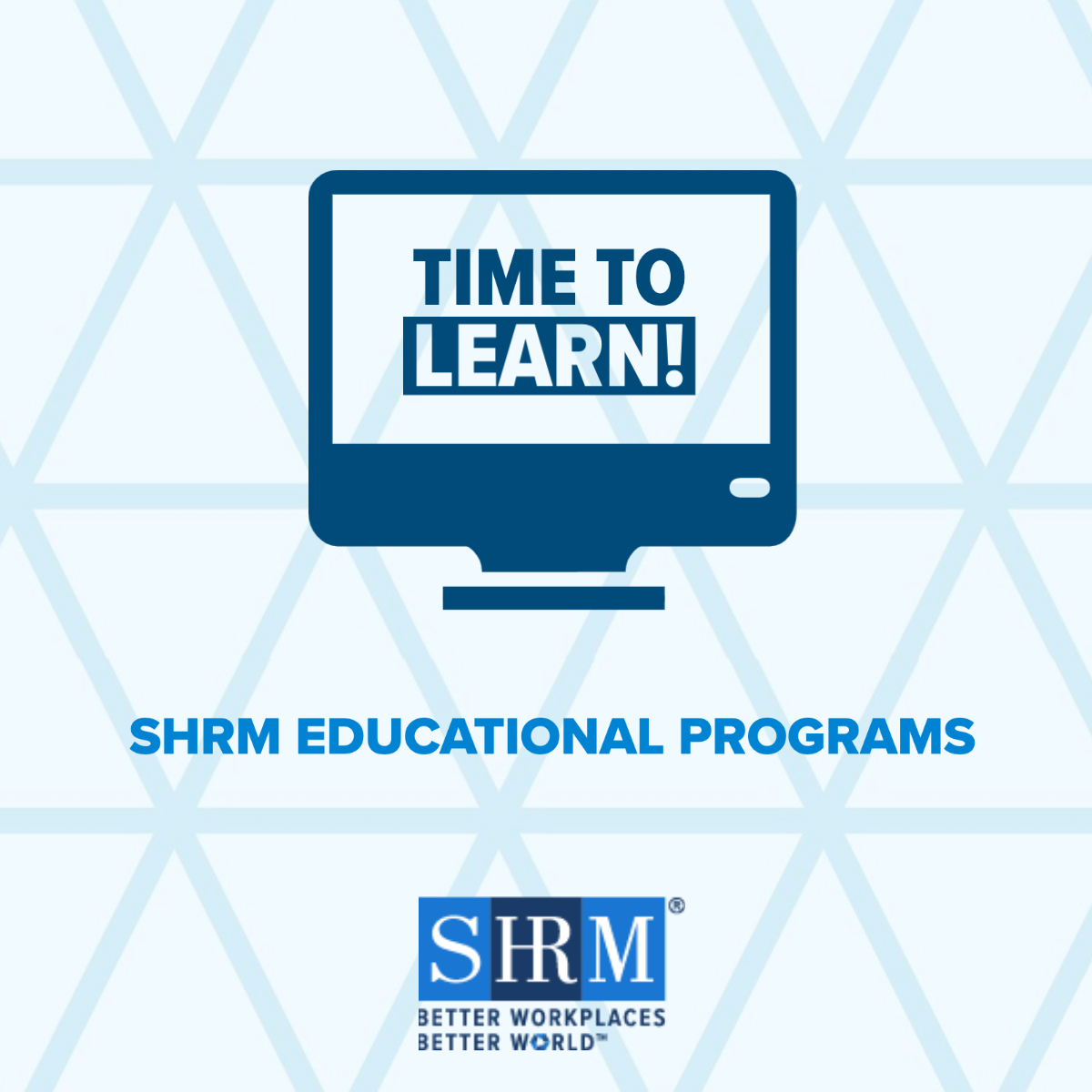 SHRM's tweet photo. Better yourself to better your workforce. Fulfilled employees are more productive, create better workplaces and are positive influences. Be the change and unleash your full potential by building your skills with a #SHRMEducation opportunity. Register now: https://t.co/HADj1T6pYU https://t.co/UfMtvy6as3