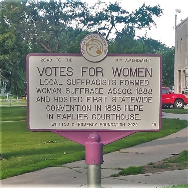 wgpfoundation's tweet photo. New markers on the National Votes for Women Trail! North Dakota's 1st two NVWT #historicmarkers are for suffrage leader Elizabeth Preston Anderson &amp; ND’s 1st women’s suffrage convention. In Nevada, the newest marker recognizes NV's 1st women's #suffrage conference. @ncwhs https://t.co/DUPCQPZ7GF