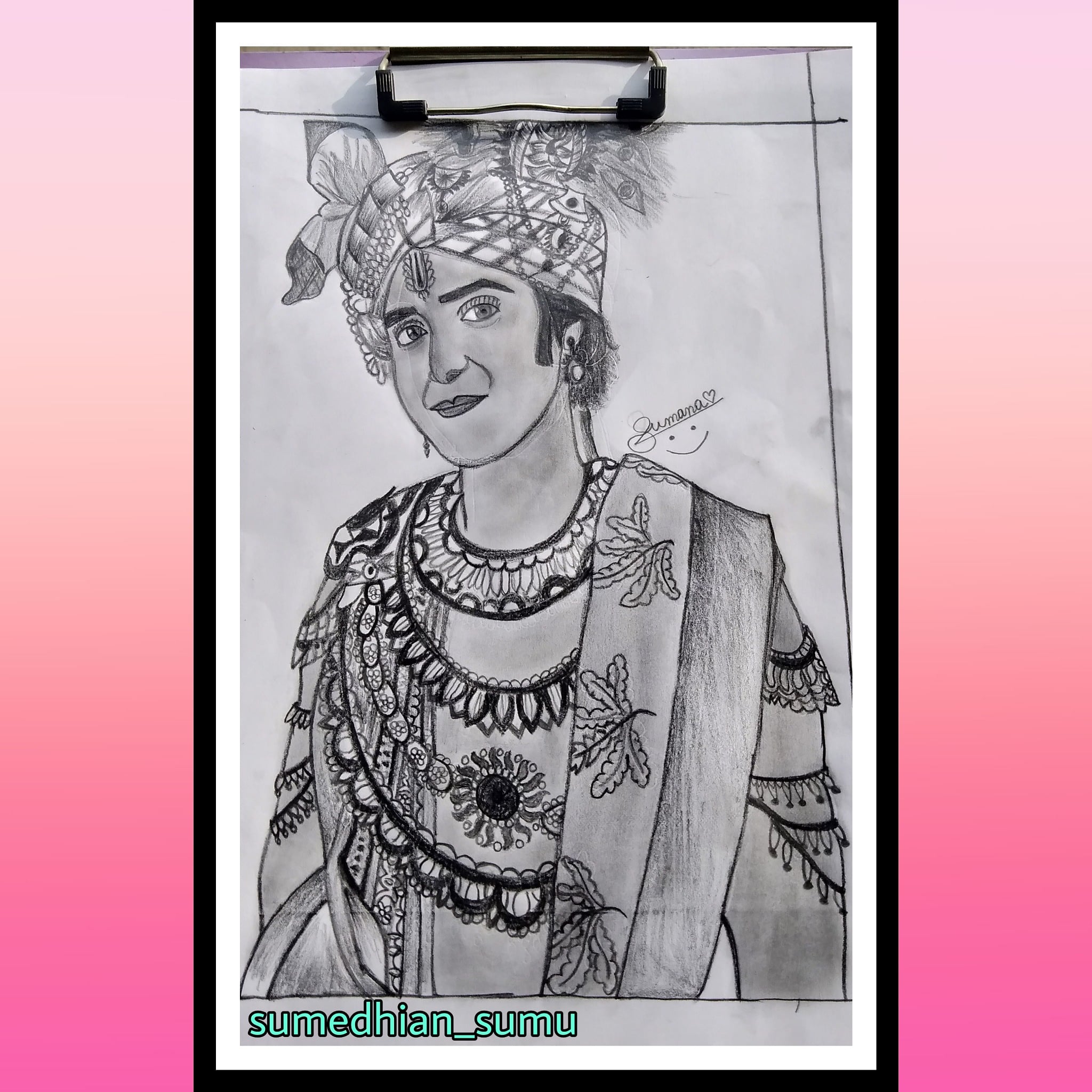 RadhaKrishn serial | Lord Krishna Sumedh Mudgalkar Drawing | Lord Krishna  drawing | Sumedh Mudgalkar - YouTube