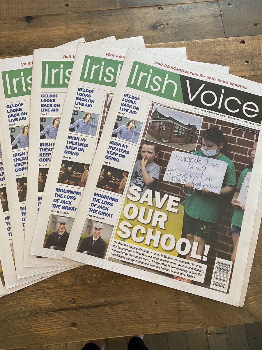 neen928's tweet photo. @DrNoelleBeale in your travels pick up a copy of the Irish voice there is a wonderful story about a community coming together to #savestpauls    
We are on the other end of McLean https://t.co/pUfPNuqDif