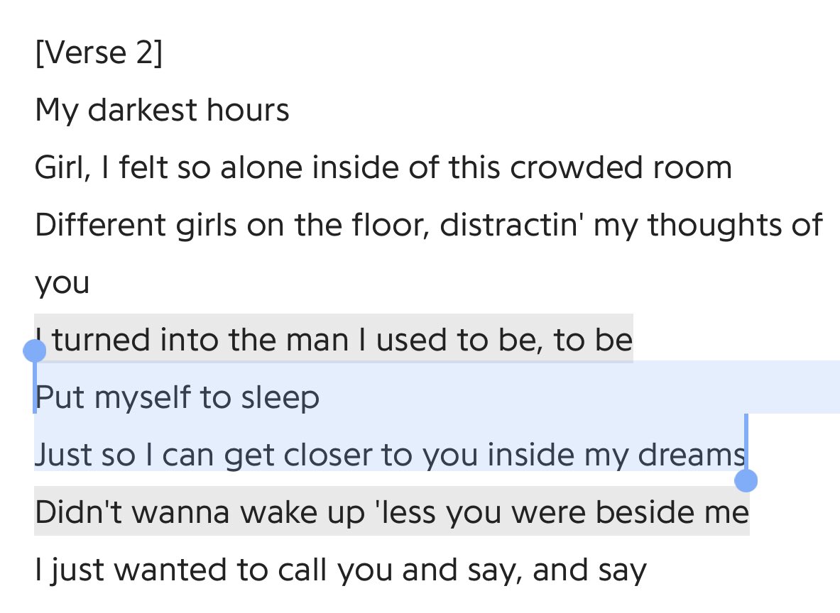 “similar lyrics” pt.1 Ghostin & After Hours