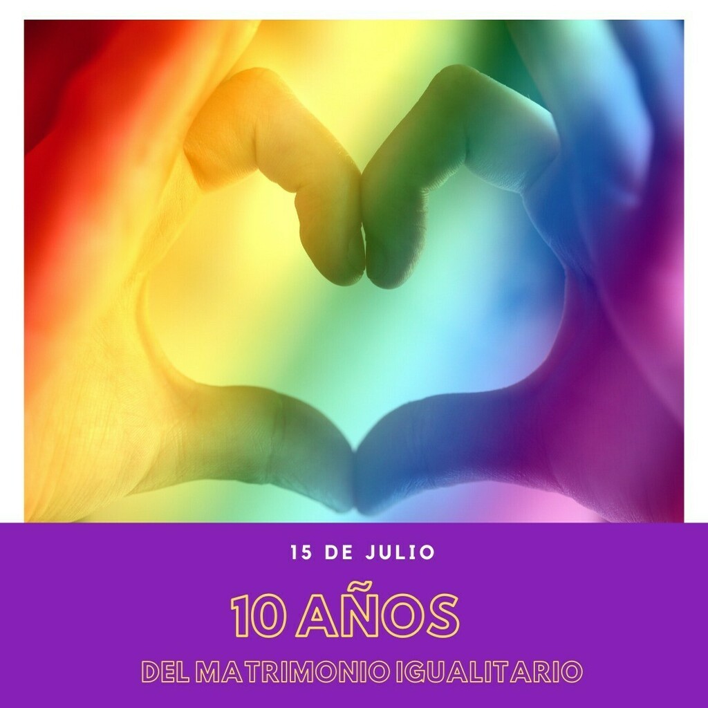 10 AÑOS DE LA SANCIÓN DE LA LEY DE MATRIMONIO IGUALITARIO

#10AñosMatrimonioIgualitario #IgualdadReal #Orgullo