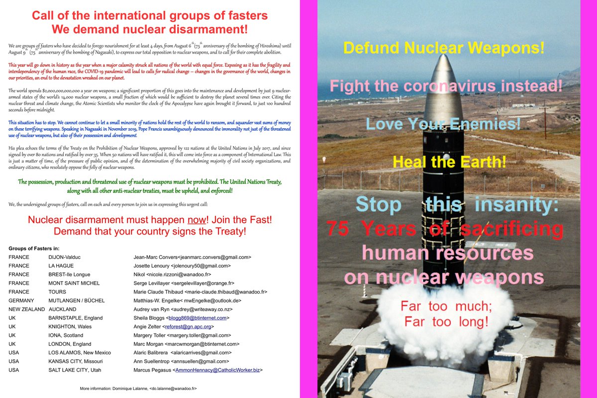 lovarchist's tweet photo. #PeaceFaster alongside #NorthropGdirt and #NoNukesUtah & #nuclearban plus #NeweSogobia with #ShoshonePermits, it's #International #PeaceAndLove for #HiroshimaDay and #NewMexicoNuclearDisastersDay, okay? Try #codeGREENpostNUCLEAR instead! https://t.co/A4qTe4CFhV