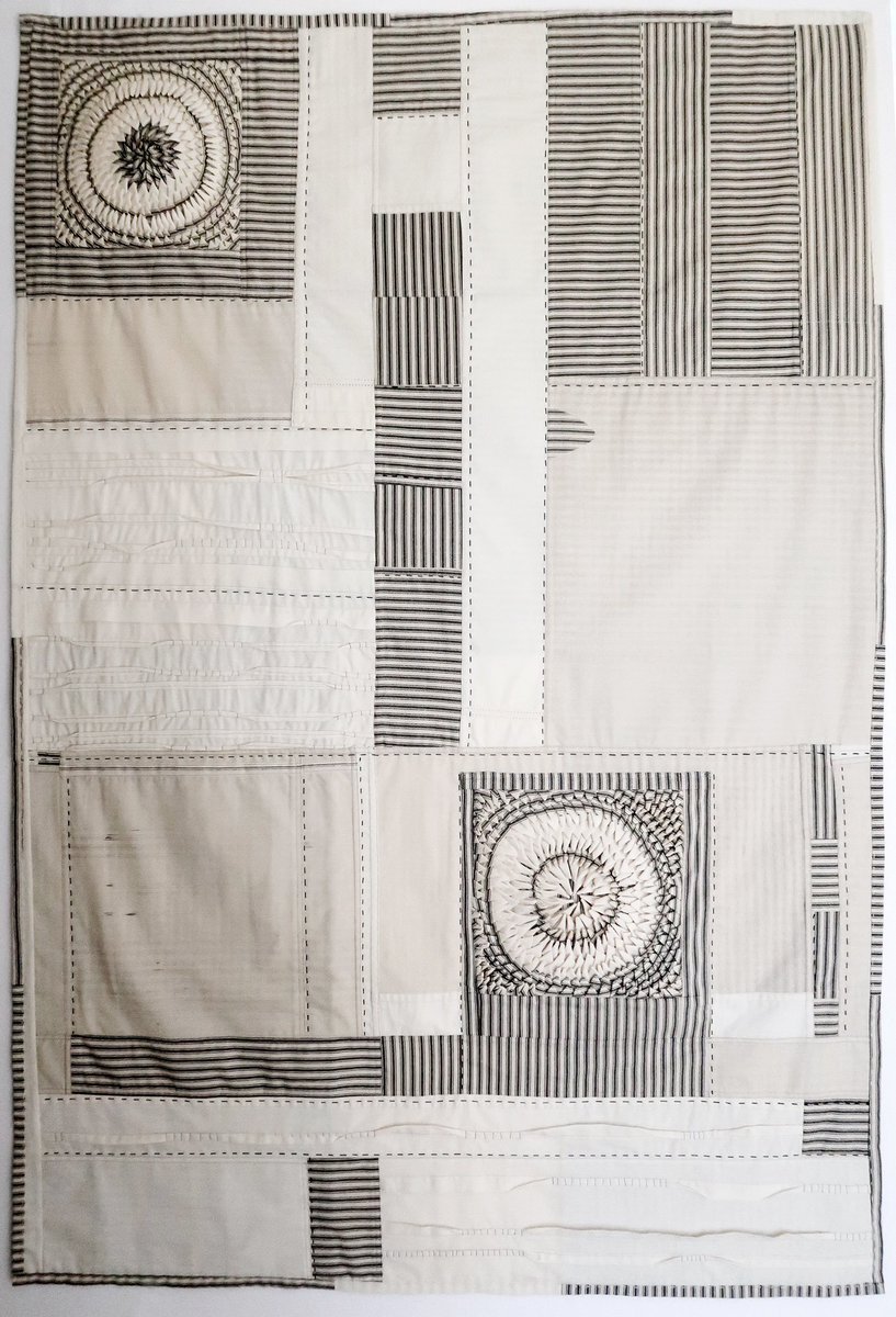 CarnegieDecatur's tweet image. Material Surroundings
Sheri Schumacher | Alabama Cotton | 58x39 | Not For Sale
“...Adapting to new cultures and environs as a child required acute perception, resilience, and placemaking skills which continue to influence my work.”