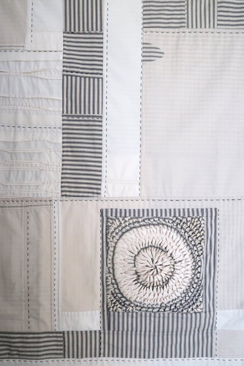 CarnegieDecatur's tweet image. Material Surroundings
Sheri Schumacher | Alabama Cotton | 58x39 | Not For Sale
“...Adapting to new cultures and environs as a child required acute perception, resilience, and placemaking skills which continue to influence my work.”