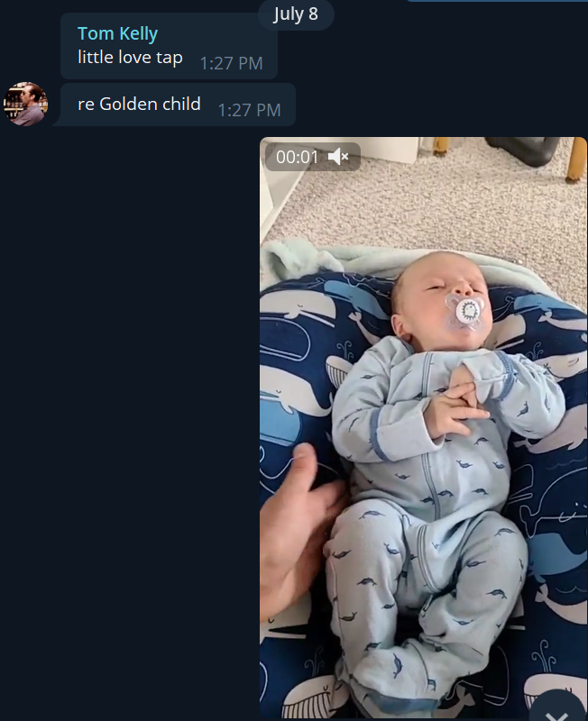 InvestorsLive's tweet photo. GOLDEN CHILD @TomKellyLV 

Proof is there.

This is no coincidence. 

And NO he's not for sale.

#GoldenChild #BabyA2 $NIO https://t.co/h0PMOdVK0v
