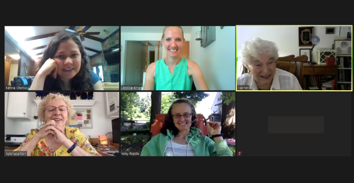 Zoom chatting with Helena Curtain and Harriet
Join us this week by registering at nnell.org/summer-institu…
#nnellsummit20  #earlylang
