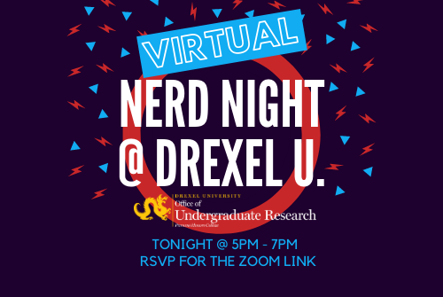 DrexelOUR's tweet photo. Nerd Night is TONIGHT! Follow this link to RSVP: https://t.co/SfnzTQQkYs https://t.co/5ElSZEGNaP