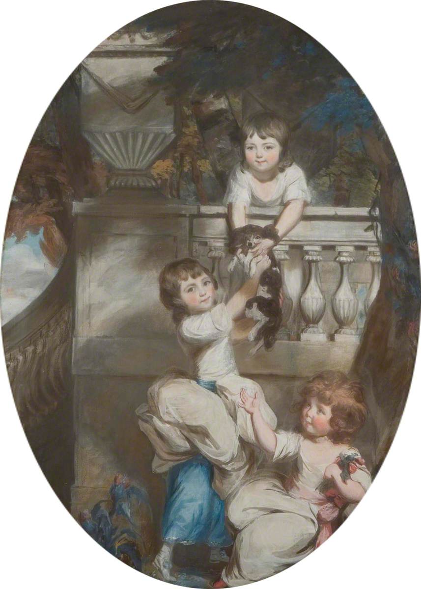 OldPortraiture's tweet photo. Died #OnThisDay in 1805: British painter #DanielGardner (1750-1805)
Portrait of Three Young Girls on a Terrace with a Dog
#Gardner #BritishArt #Georgian #ChildrenInArt #DogsInArt https://t.co/TxjGeN8uiA