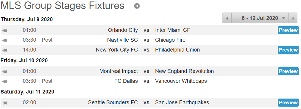 WhoScored's tweet photo. The inaugural #MLSisBack tournament kicks off in a matter of hours -- @FRsoccerBen is on hand to preview the action with his first set of previews up now 👉 https://t.co/t7DKUZ7LUF https://t.co/cCCKohZjye