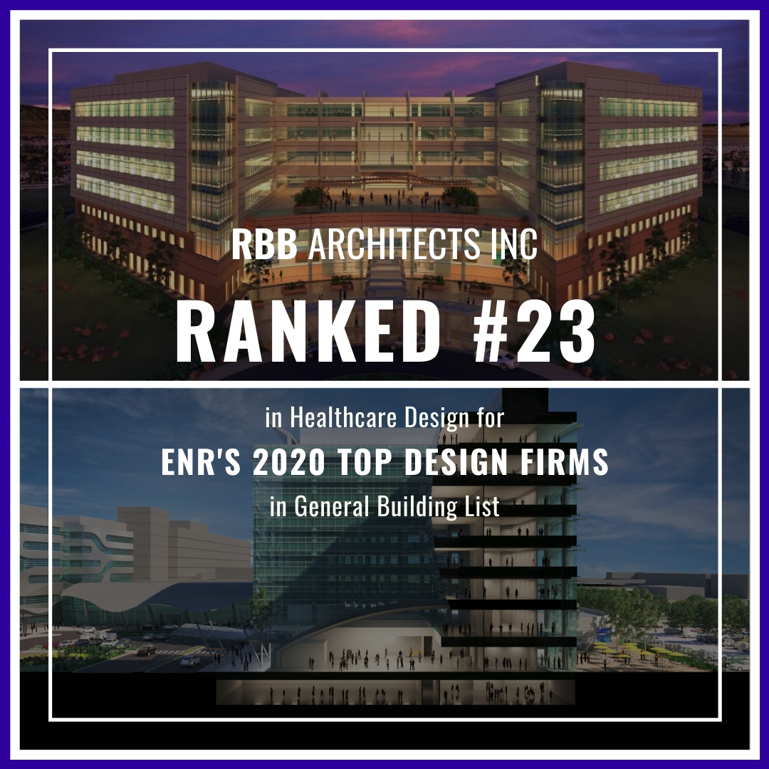 We are happy to announce RBB Architects Inc. has ranked #23 in Healthcare Design for ENR's 2020 TOP DESIGN FIRMS in General Building List! 👏

rbbinc.com

#rbbinc #rbbarchitectectsinc #healthcaredesign #topdesignfirm #architecturefirms #architect #architectdesignfirm
