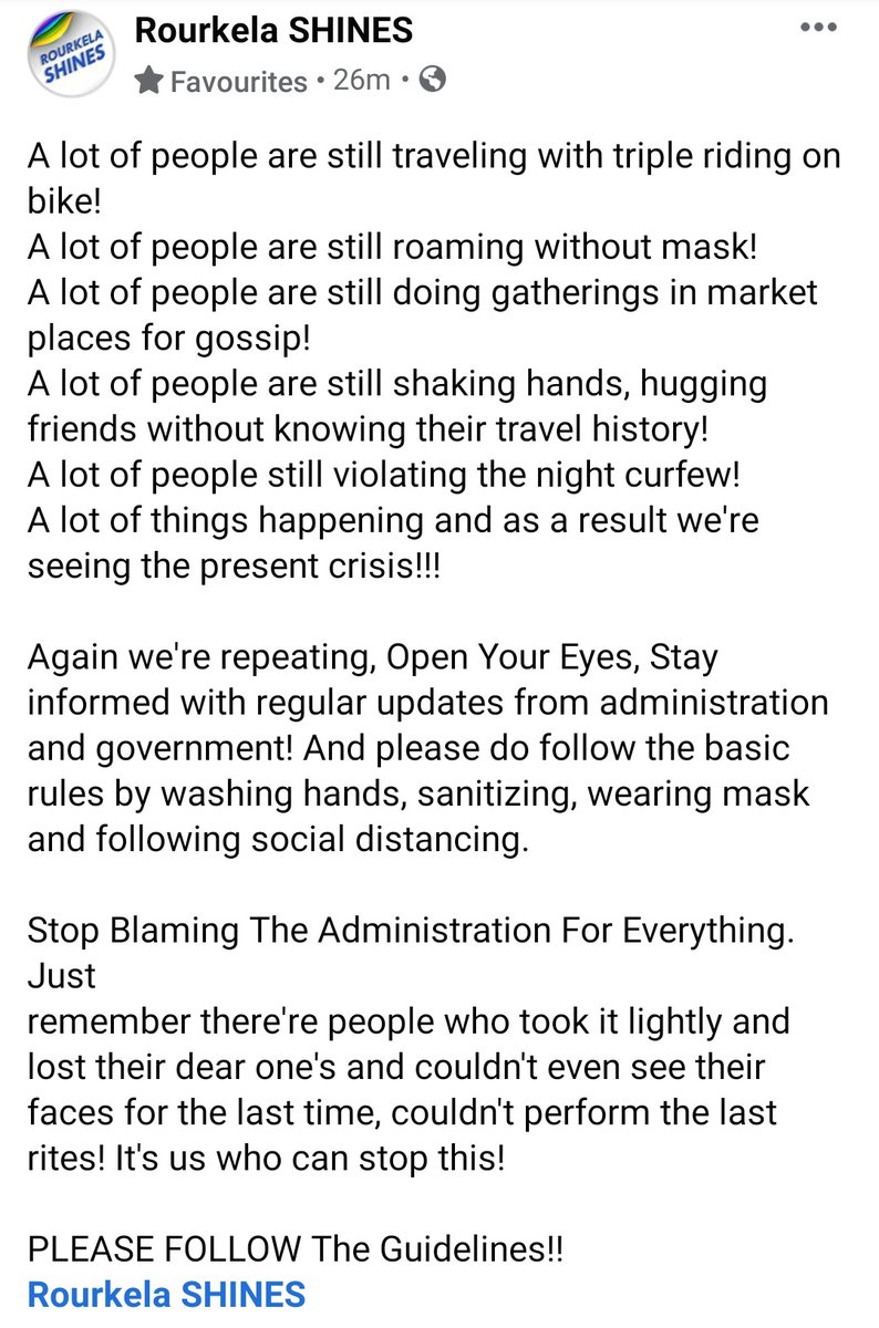 RaurkelaShines's tweet photo. Between if you can relate to it and let others know! If you can't save someone's life, don't become a reason of someone's death! #StayHomeStaySafe https://t.co/UwECHUMpSs