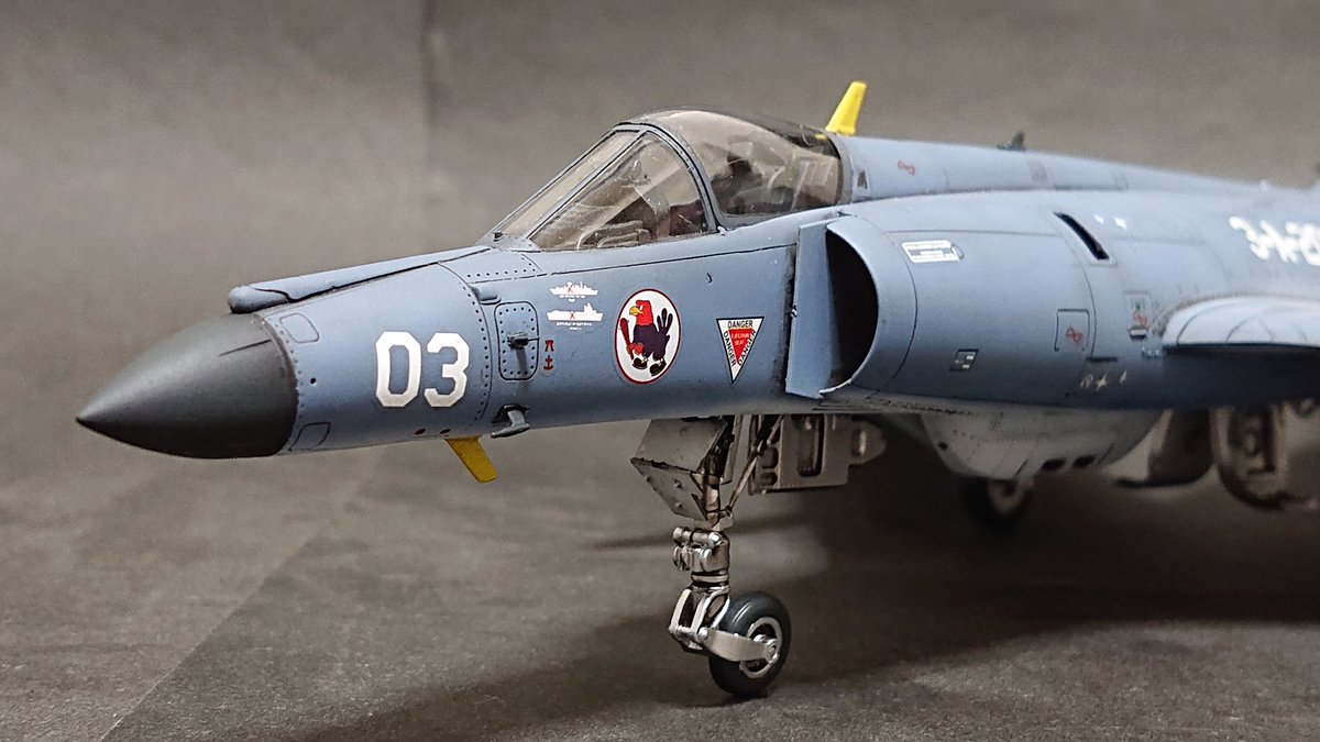 キティホーク 1/48 シュペルエタンダール(アルゼンチン海軍)完成しま