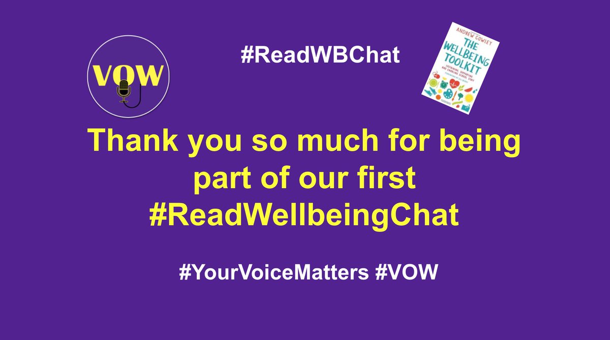 VoicesofWB's tweet photo. That's a wrap everyone. Watch this space for our next book. If you have any books you'd like to recommend fo get in touch. #YourVoiceMatters @musicmind @mindworkmatters https://t.co/TuPkk9BmDn