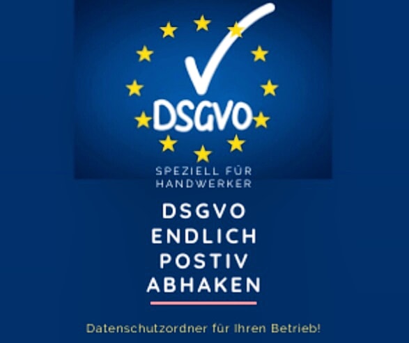 Datenschutzordner mit allen erforderlichen Formularen und Verzeichnissen. Speziell für Handwerksbetriebe. Nur 299€. Jetzt online bestellen bit.ly/2Zz3qi3
.
#goldeneshandwerk #neuefarbe #malermeister #kmu #malerbetriebe #dachdecker #schreiner #tischler #handwerker