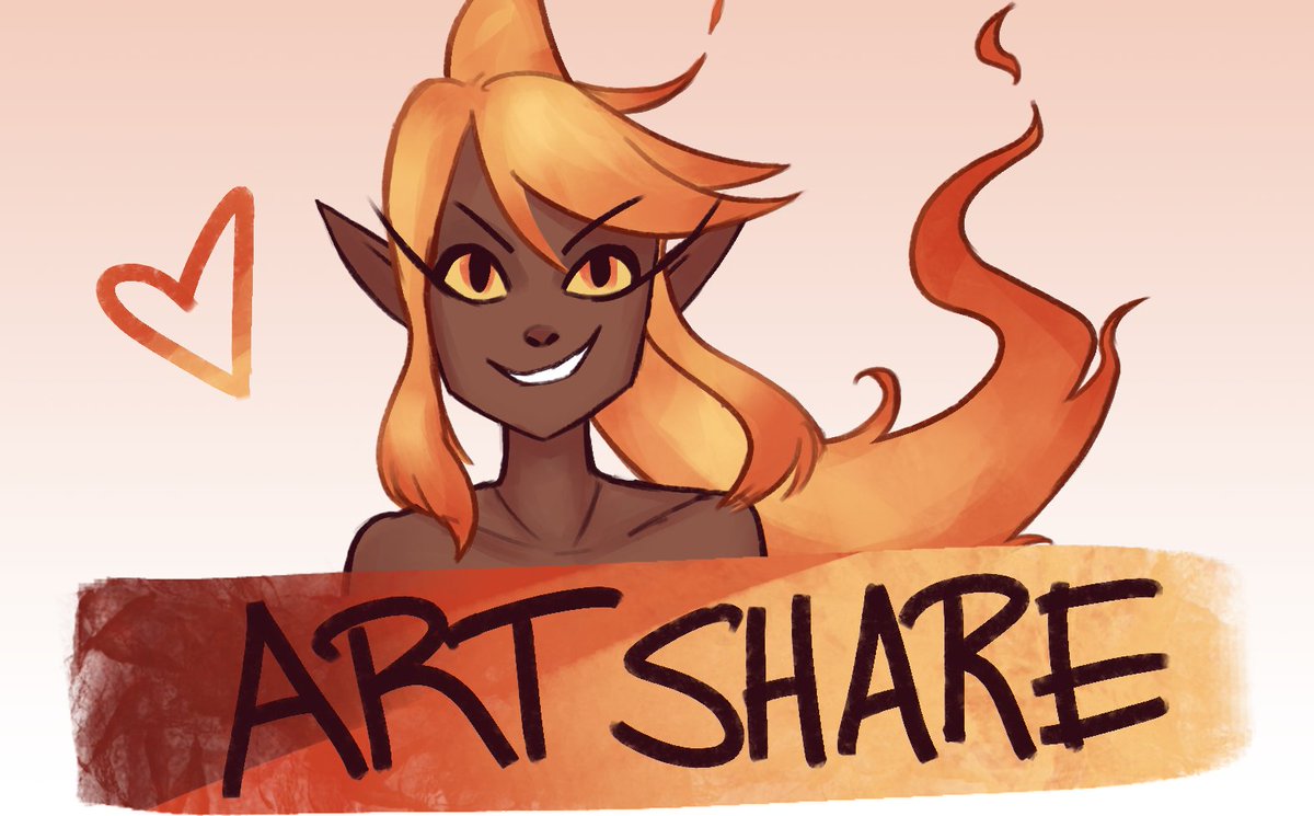 Let's do an  #artshare Post your SFW artRT/Like the threadSupport other artistsTell me your favorite drinkFollow someone newBe cool, untag replies #ArtistOnTwitter