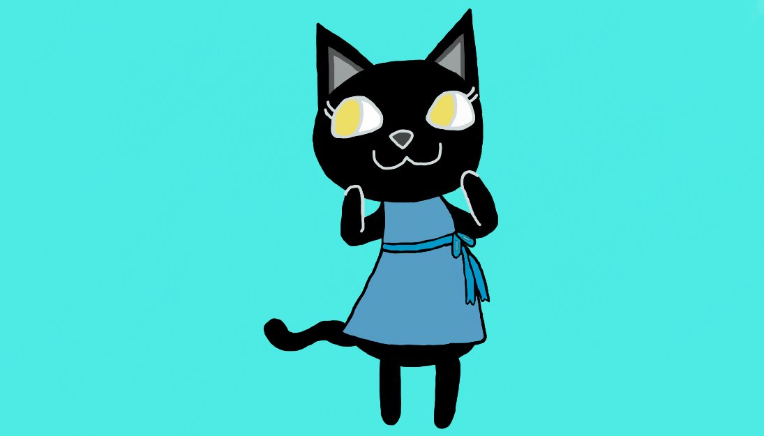 linappreciation's tweet photo. Today's my 19th birthday. My little sister drew this. It is my cat who is named after Eliza as Eliza! I love it! 💙 @Phillipasoo #Hamilton https://t.co/v0EYHmoiNW