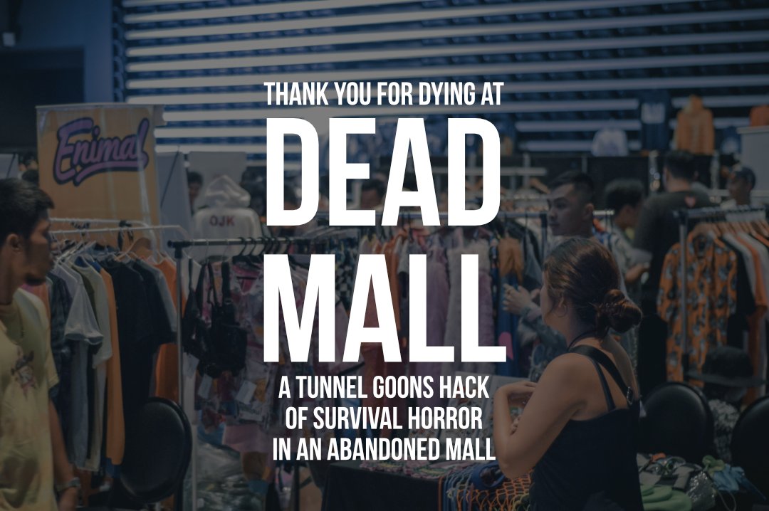 cuaronatine's tweet photo. Very happy to announce our new game Dead Mall, a #survivalhorror #ttrpg in an abandoned mall is now available at https://t.co/S1ahOAZWKE! Shout out to @NateTreme for making such a great/hackable game! https://t.co/SkfoR6mPOn