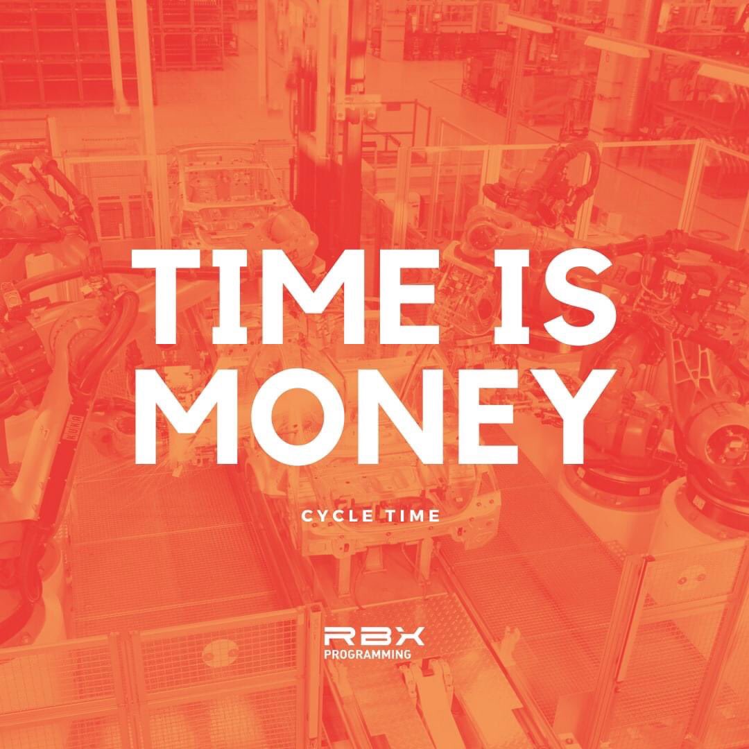 RBXprogramming's tweet photo. At RBX Programming we care about one of the most important qualities of evolving manual to automated production, and that is, without a doubt, cycle time. 

That's why we're talking about it today on our web 👉🏼 https://t.co/mw8Ab8Ifjf🧡. https://t.co/LDuOAwxJbg