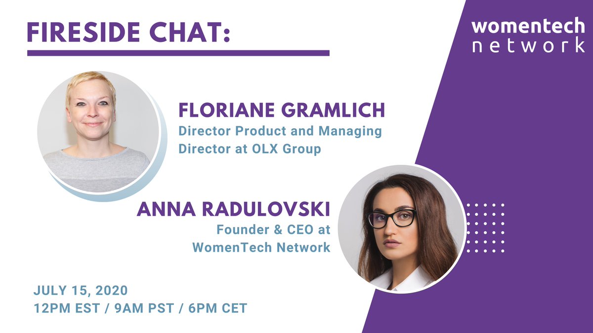 WomenTechNet's tweet photo. 🔥 Join us for an interesting &amp; inspiring #FiresideChat with @FloriGra: 

https://t.co/TpedZU3MMv

💬 Topics:
* What makes a good manager a good leader?
* Company culture &amp; diversity, and inclusion
* Building and leading diverse teams

#WomenTechNet #Diversity #OLXGroup https://t.co/b1gZ0IKLUG