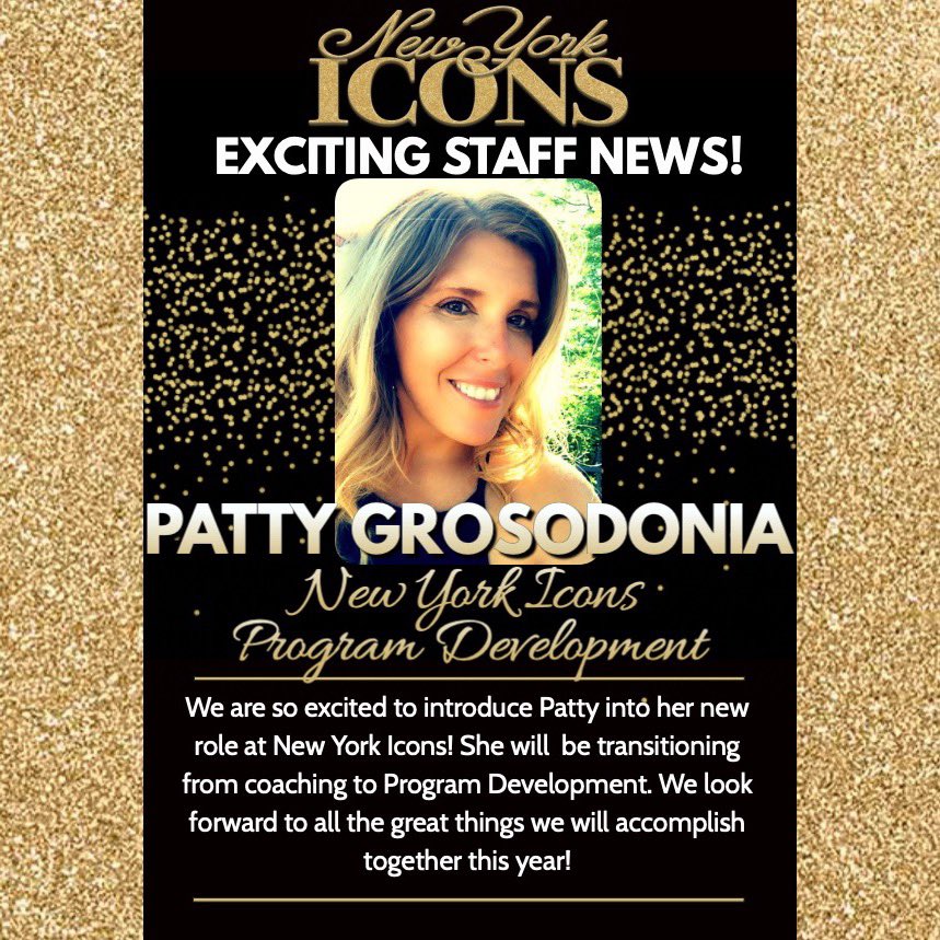 EXCITING STAFF NEWS‼️

For Season 6 we are transitioning Coach Patty to Lead our Program Development! We’re so excited for all of the amazing things in store for ICONS 😍🖤💛 #Season6 #ALLIN