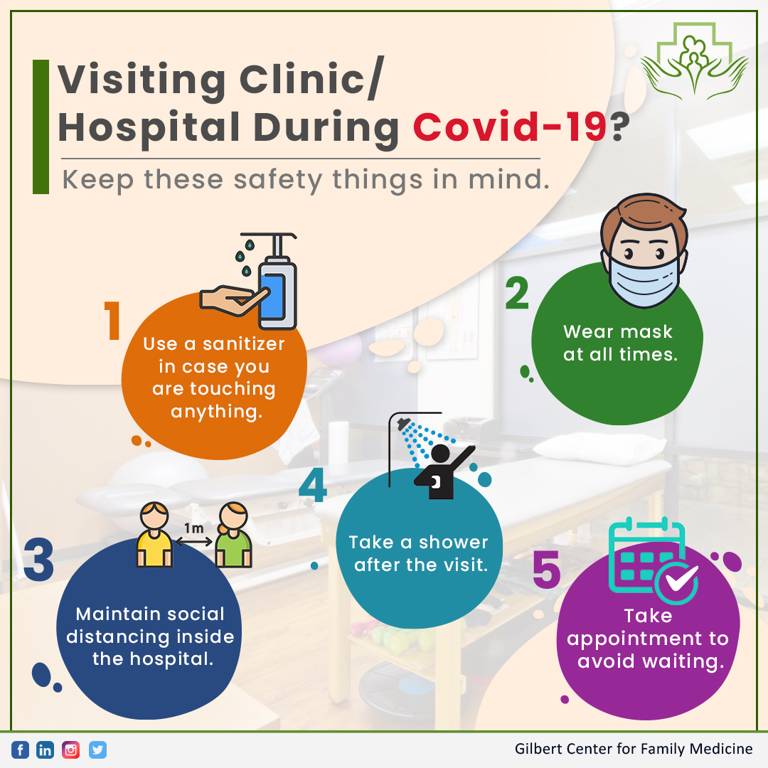 GilbertCFM's tweet photo. Want to visit a hospital/clinic in COVID-19?
Wearing a mask and following all the safety guidelines is necessary.
#GilbertCenter #GCFM #Arizona #PrimaryCareDoctors #urgentcare #medicalhome https://t.co/ki5aZqfkNh