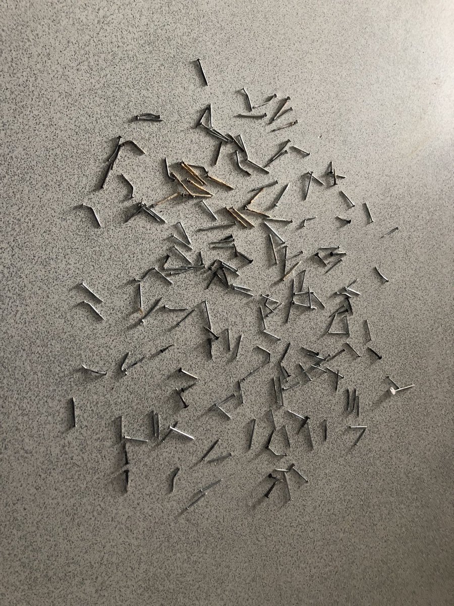 CarrieanneD1875's tweet photo. Realised I’m probably not cut out to be a decorator when it took me longer to take the nails out and fill the holes in the kitchen walls than it will to paint them! 😱 #DIYNightmare https://t.co/brehYOC4gJ