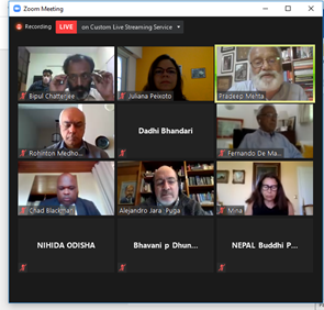 RedLATN's tweet photo. Juliana Peixoto, Coordinator of LATN, was one of the invited speakers in CUTS Webinar: "What would happen in a world without the WTO?" Congratulations CUTS for an excellent meeting! @Psm_cuts @RohintonMedhora @FernandodeMateo , Alejandro Jara, Chad Blackman https://t.co/1yXyQjDXkW