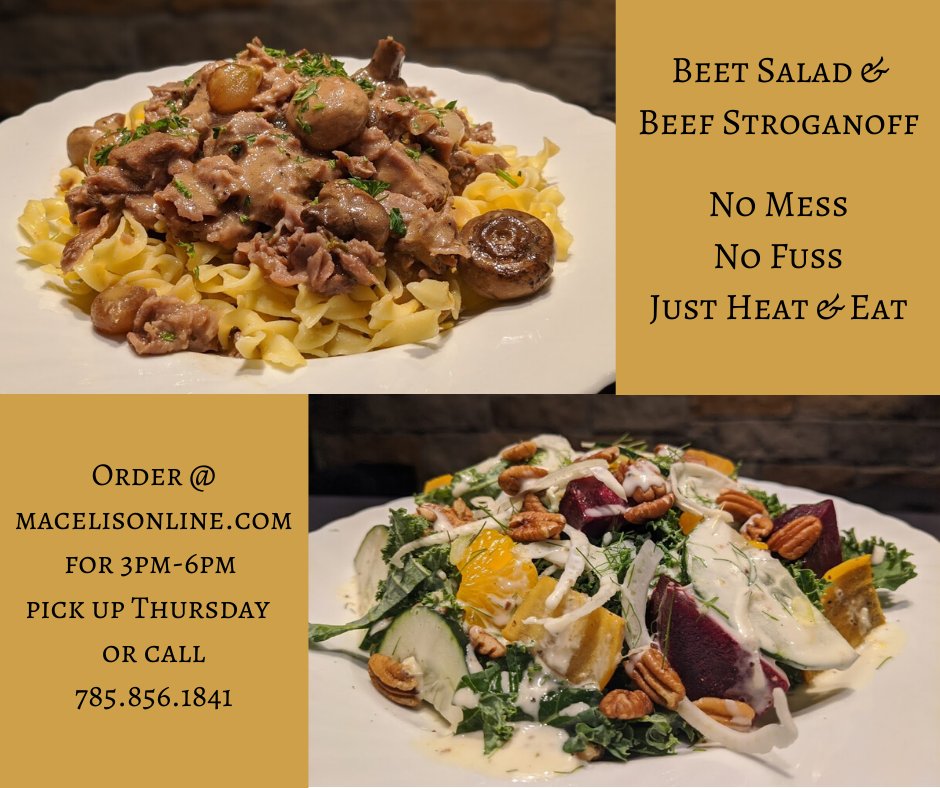 Dinner can be so simple when you order from us! macelisonline.com