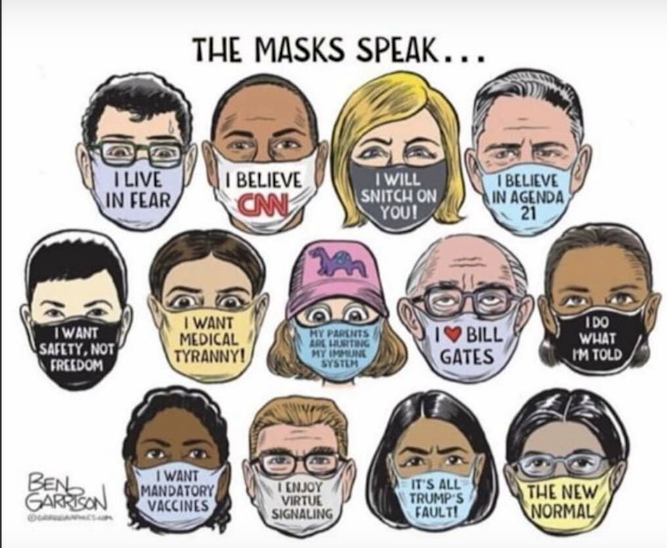 TrickySaint3's tweet photo. @inkizking @AyAyRon__13 @clarkfornorman @stillwaterwill @davidfholt @gtbynum @GovStitt only sheep wear masks! https://t.co/DSXs62uCBx