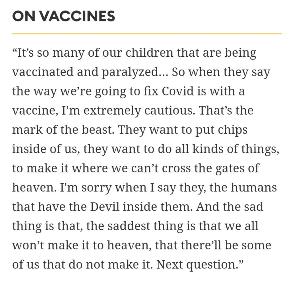 Oh, good. Another anti-vaxxer spreading bullshit and unfounded conspiracy theories. Great...