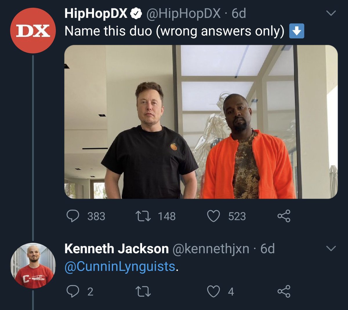 wow very funny <a href="/kennethjxn/">Kenneth Jackson</a>

in all seriousness though, run the jewels might have dropped album of the year