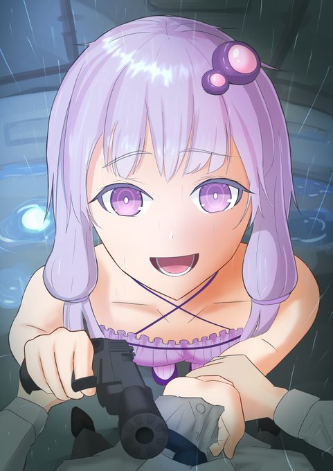 背景描くついでに思い付きで雨降らせてみたらいい感じになったので、明日また描き込む楽しみできた 