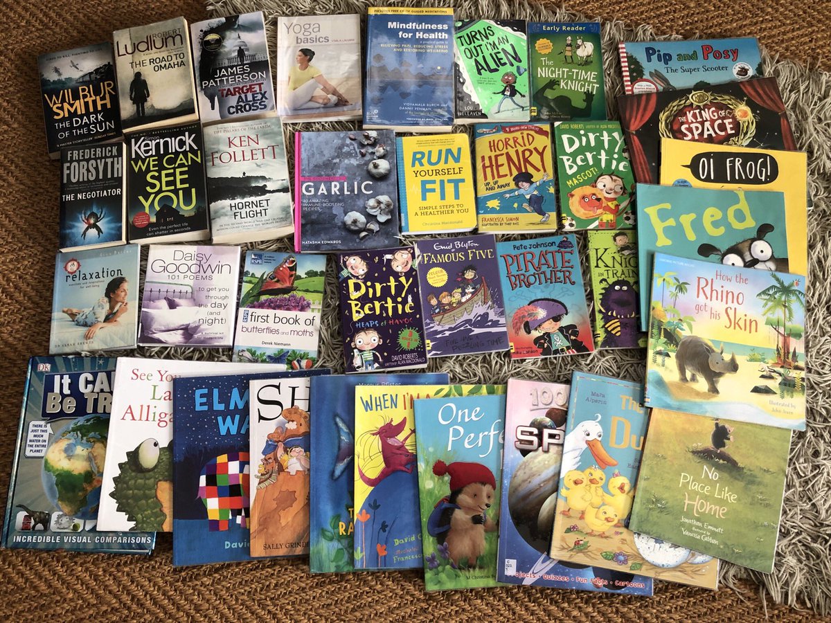 HIzod's tweet photo. So excited to receive our reading packs from the library today! Would highly recommend the service πππ» #roystonlibrary #learning @TanneryDrift https://t.co/juUxjIMfS3
