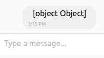 Today, I'm building a chat app. Obviously, here's my first message. Tired of myself