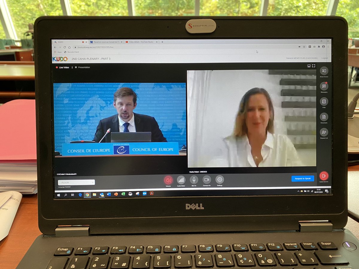 YannickMeneceur's tweet image. #CAHAI day 3 - cooperation between international organisations on #AI is not a myth, thanks to @SashaRubel (UNESCO), @OECDinnovation, @EU_Commission, high level panel on digital coop @UN, @EURightsAgency and many others for their contribution today!

#CoE4AI
