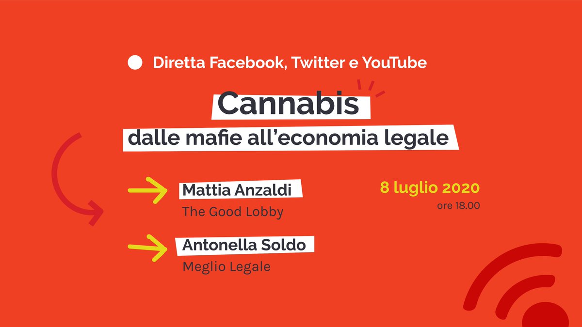 E se l'Italia legalizzasse la #cannabis per rilanciare l’economia e combattere le #mafie in questo periodo di crisi? Alle 18 <a href="/antonella_soldo/">Antonella Soldo</a> di <a href="/LegaleMeglio/">MeglioLegale</a>
ci parlerà in diretta di #IoColtivo la campagna di #disobbedienzacivile di cui non potete non aver sentito parlare.