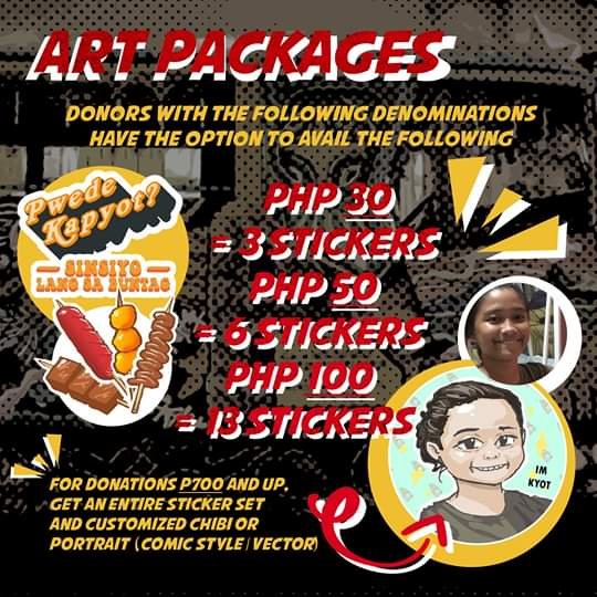 franchesmari's tweet photo. ๐ฃโผPSAโผ๐ฃ
Our partnership with #ArtForPeople began a few days ago and as part of our fundraising, we also incorporated art in our cause. So if you donate Php 30 and above you can avail Tsuper Hero Stickers!!(for more info you can visit our FB Page)
#ProjectTsuperhero
#artph https://t.co/XOZM9TTrnF