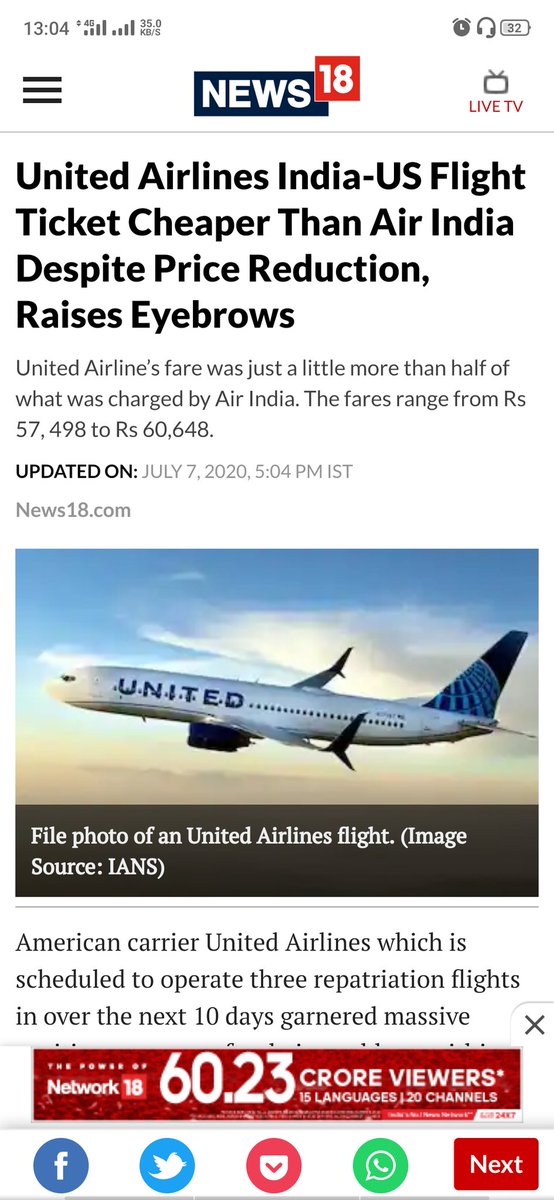 bleedmaroon9's tweet photo. @DGCAIndia New nomenclature needed 
Air india -: looting airline https://t.co/3HtFoo7ZO4