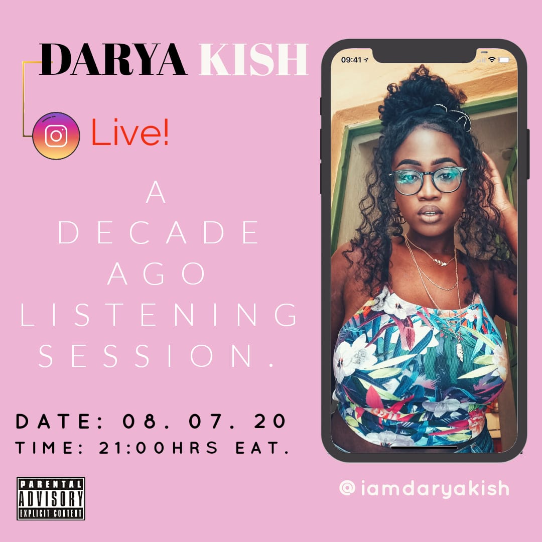 SEE YOU AT 9PM TONIGHT FOR THE EP PRE LISTENING SESSION ‼️ It's gonna be such a VIIIIBE‼️ Can't wait to share it with Y'ALL 💓 Don't forget ‼️ 9PM TONIGHT ‼️ #ADecadeAgo #EPComingSoon 🇰🇪