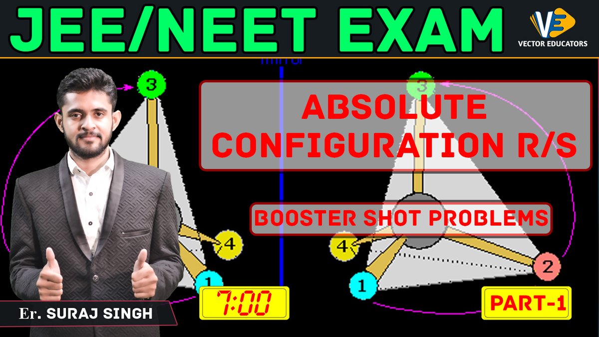 vectoreducators's tweet photo. Absolute Configuration R/S | Part-1 | JEE/NEET Exam | By Suraj Sir | 7 pm
Stay connected with us : https://t.co/o7UJpfXd5W
#AbsoluteConfiguration #JEEExam #NEETExam #VectorEducators https://t.co/YEVwp09Xdz