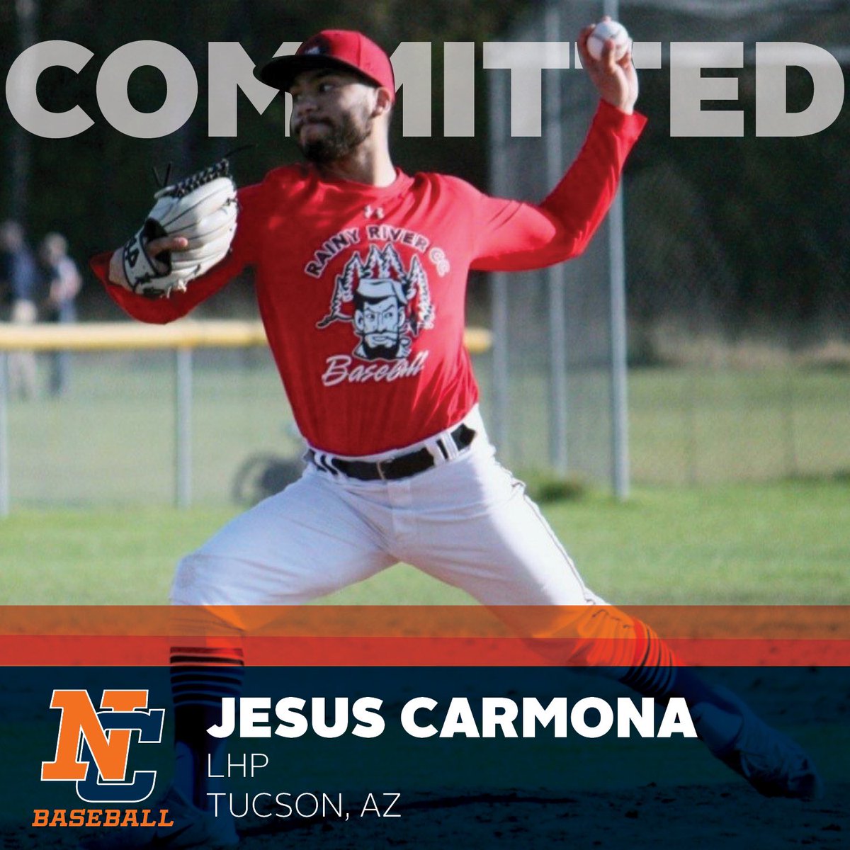 NCJacksBaseball's tweet photo. Welcome to the family Jesse Carmona!!! #SharpenTheAx @RRCCBaseball https://t.co/SUhhWNkMWa