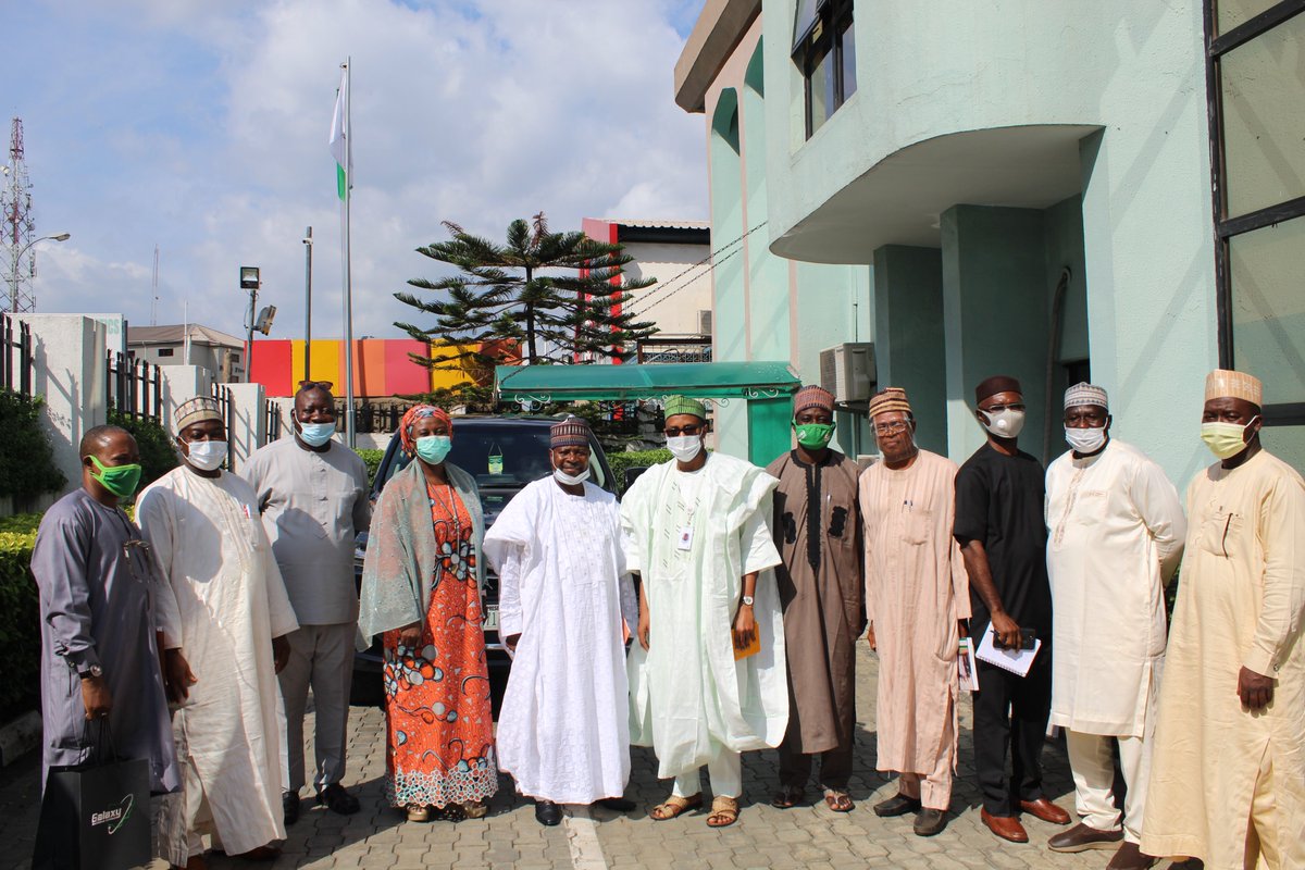 Galaxybackbone's tweet photo. Prof. Muhammad Abubakar, MD @Galaxybackbone yesterday, received the Vice Chancellor of IBB University Lapai, Niger State, Prof. Adamu Abu and some Senior Staff of the Institution. Education is a critical sector for GBB in its Fibre coverage across the nation.
#Gbb #DigitalNigeria https://t.co/XrF8YPKAcA
